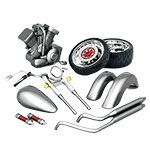 MC-delar och tillbehör